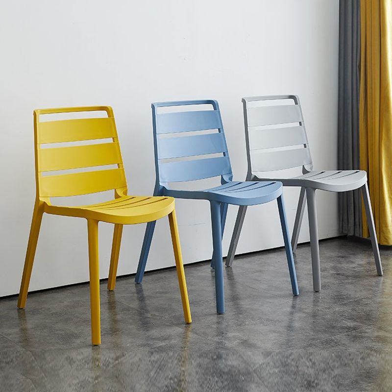 Home Dining Accent Chair Dining Room Open Back Armless Side Chair