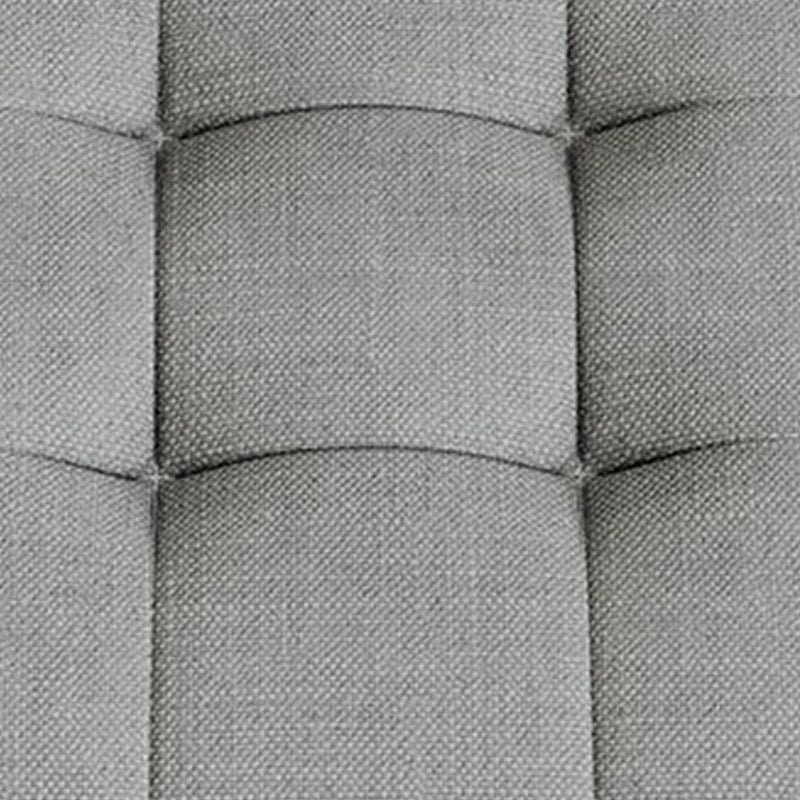 Square Pouf Ottoman Solid Color Tufted Fabric Fade Resistant Contemporary Pouf