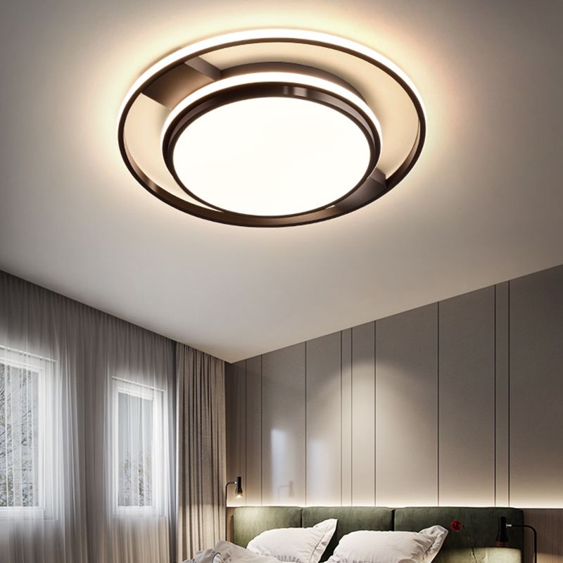 Geometric Metal Ceiling Light Fixtures Modern Flush Mount Lamp for Living Room