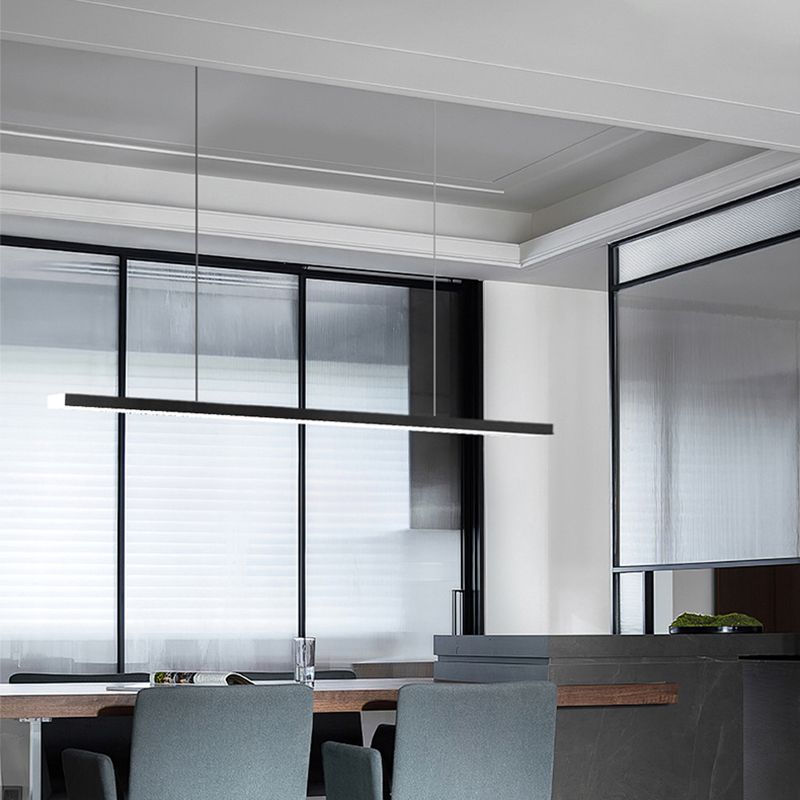 LED RECTANGE ISLAND LIGHT DIMPLE MODERN MODERN PENDANT LAMPE POUR SALLE DE DINSAGE