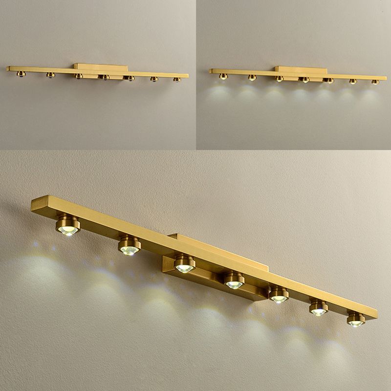 Modern Minimalist Style Bar Vanity Wall Light Fixtures Metal Vanity Lights for Toilet