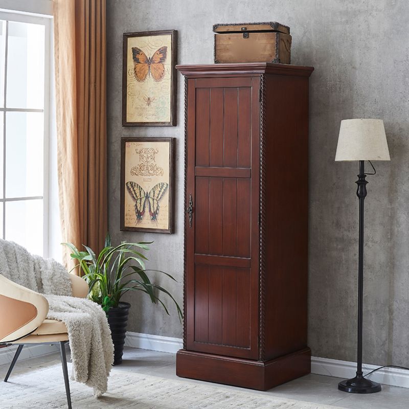 Traditional Birch Wood Storage Cabinet Matte Finish Cabinet for Home