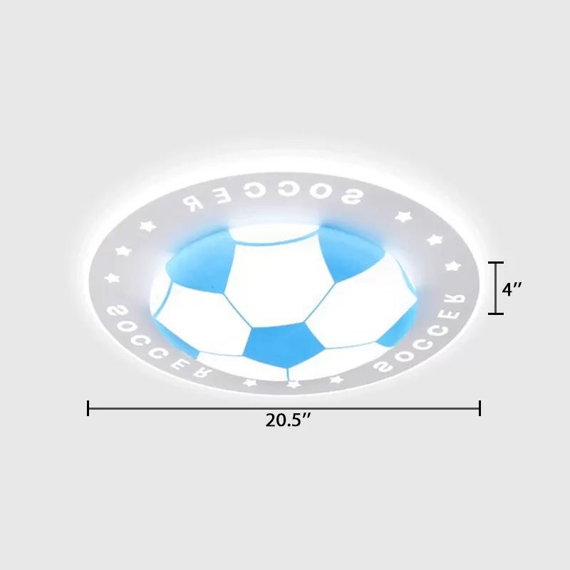 Acrilico Flat Football Flush Soffitto Light Study Room Cucina Sport Stylish Tetto Fissaggio