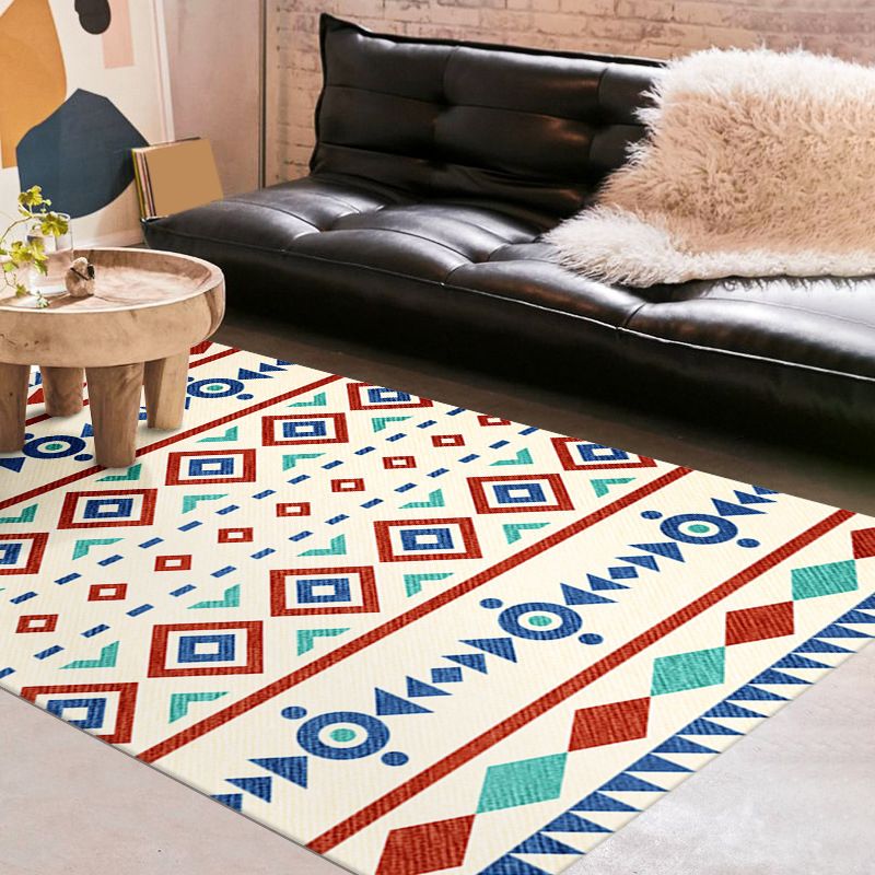 Orange Modern Carpet Graphic Polyester Carpet Tear Resistant Carpet for Drawing Room