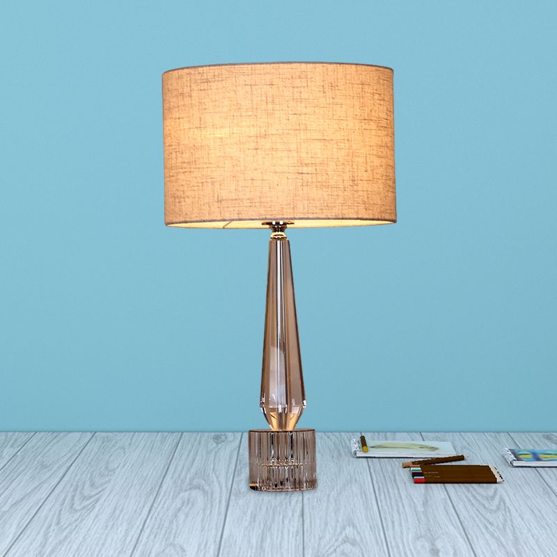 1 lampe de table de nuit ombragée de tête