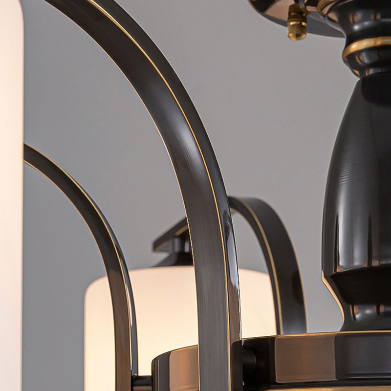American Style Copper Ceiling Light Cylinder Shape Ceiling Lamp for Bedroom