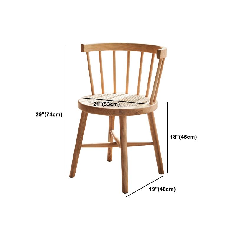 Modern Dining Set 1/2/4 Pcs Solid Wood Dining Table and Windsor Chairs