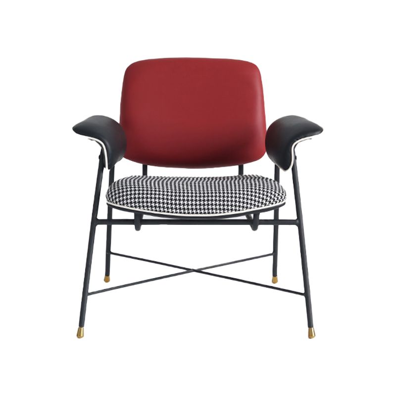 Mid-century Modern Accent Armchair Fixed Back Armchair for Living Room