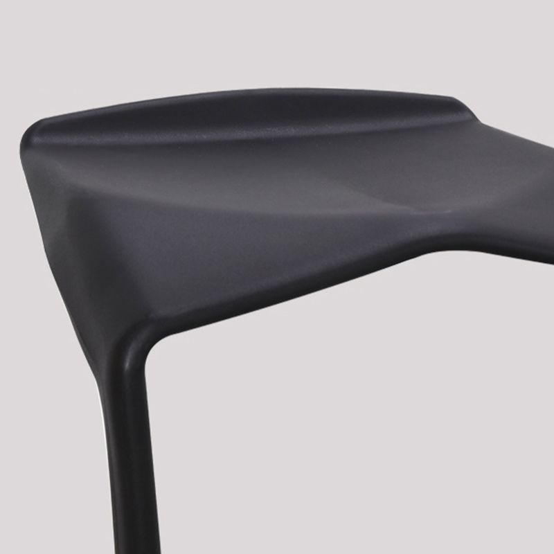 Nordic Stackable Bar-stool Plastic Counter Bar Stool for Home
