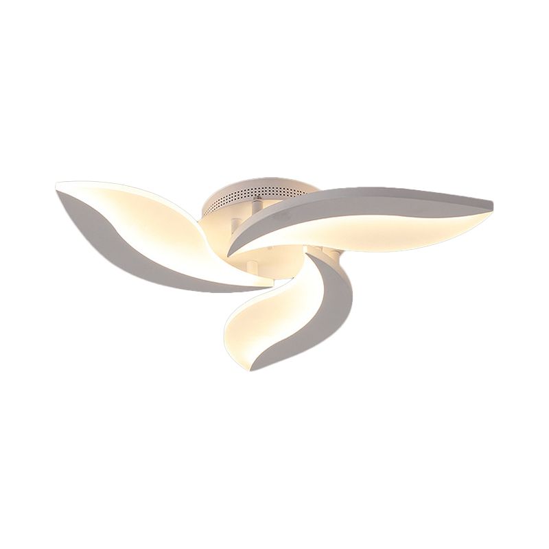 Witte bladvormige inbouwverlichting Hedendaags 3/12/15 lichts Acryl LED semi-inbouw plafondlamp
