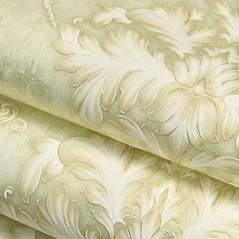 Damask Design Wallpaper Roll for Bedroom in Neutral Color, 33 ft. x 20.5 in, Non-Pasted