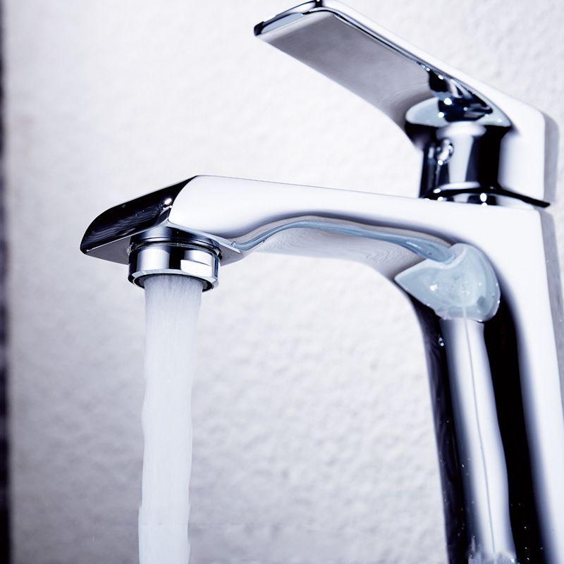 Lever Handle Vessel Sink Faucet Circular Modern Bathroom Faucet