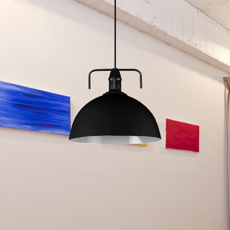 12 "/14"/16 "largo 1 luce in metallo leggero luce vintage blu/verde a sospensione del soffitto con cavo