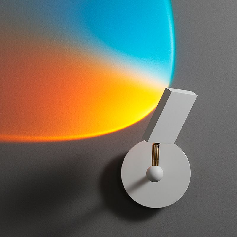 Éclairage mural géométrique en métal Style contemporain 1 luminaire mural lumineux