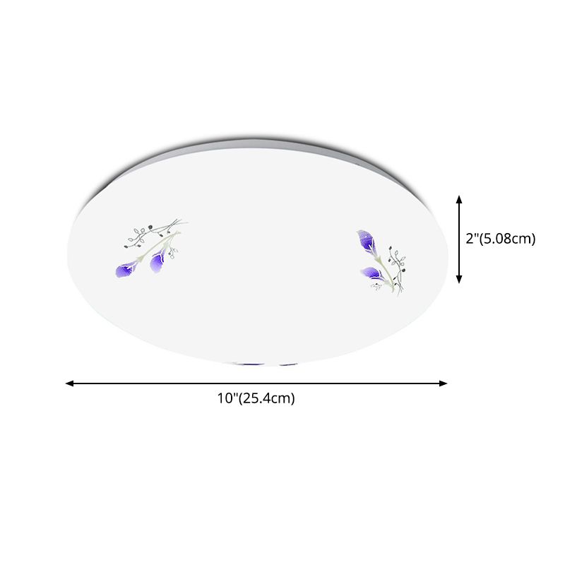 1-Cercle de lumière Flush Ceiling Light Fixture Modern Style Metal Led Flush Mount