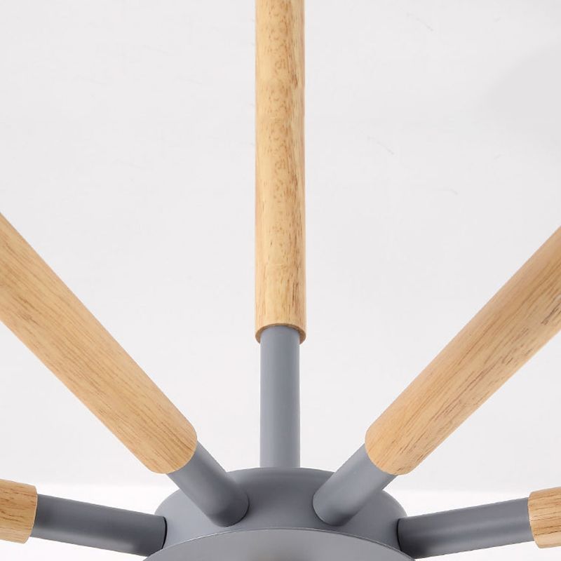 Metal Cone Shaped Chandelier Light Fixture Nordic Style LED Suspension Pendant Light