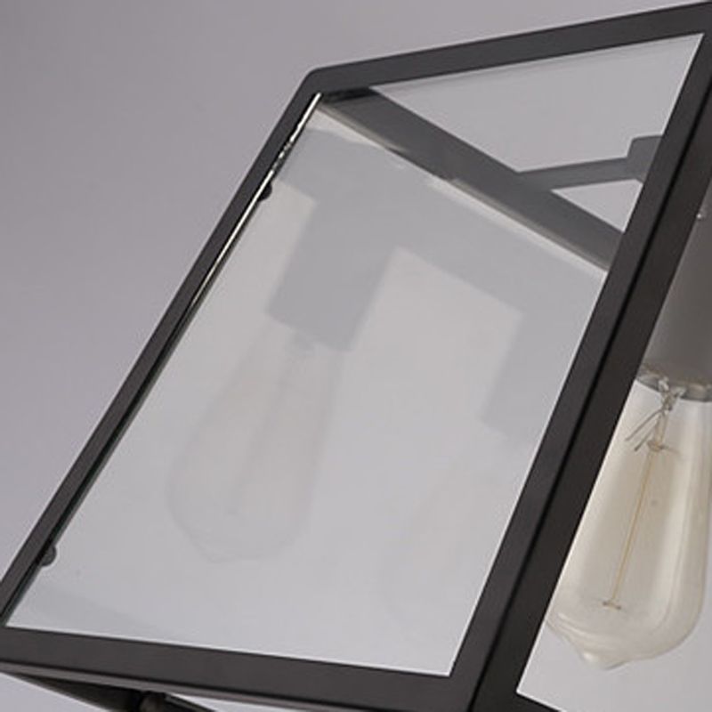 Industrial Trapezoid Island Lighting Metal Multiple-Light Island Pendant
