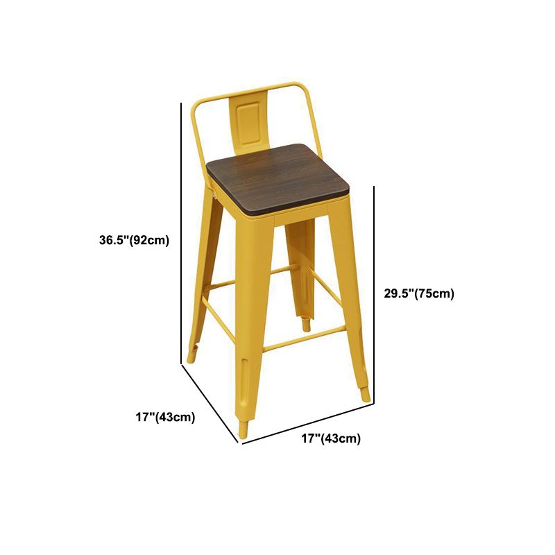 Yellow Iron Table Set 1/3/4 Pieces Industrial Bar Stool and Table Set