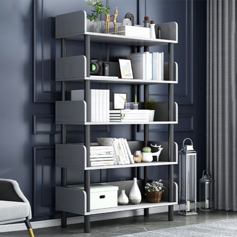Engineered Wood Standard Bookshelf Open Back Bookcase with Shelves
