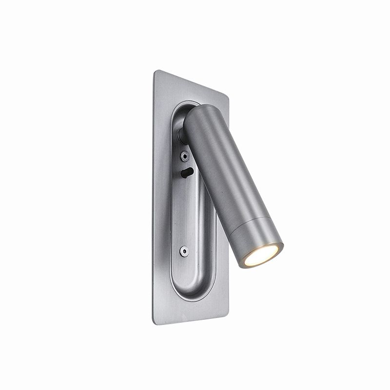 Modern Style Cylinder Shade Wall Sconce Metal 1 Light Reading Sconces for Bedroom