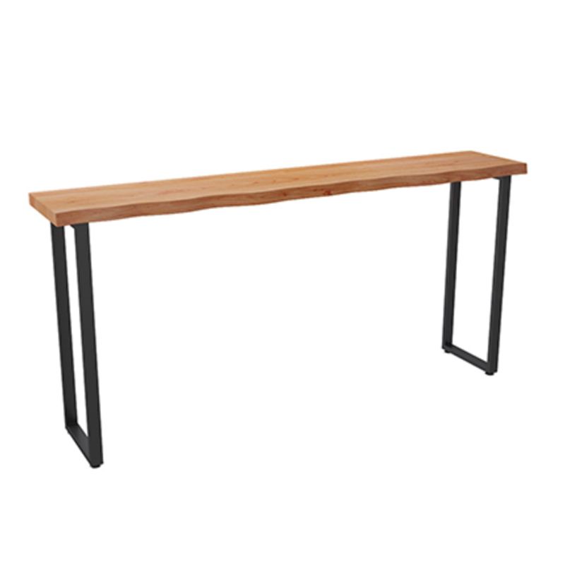 Rectangle Bar Pub Table Set 1/4 Pcs Solid Wood and Iron Bar Table and Stools