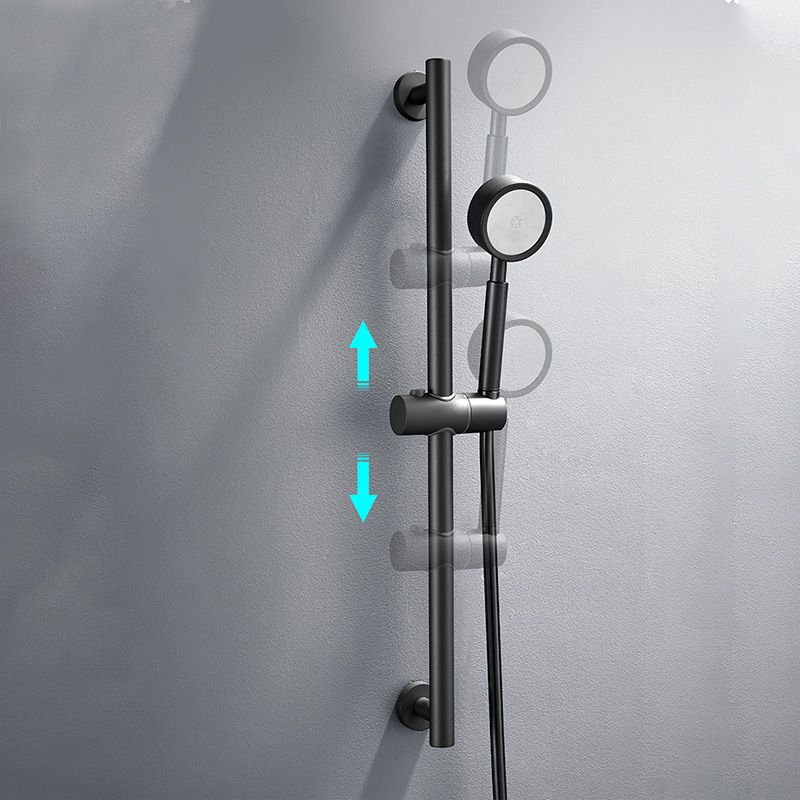 Modern Round Shower Combo Wall Mounted Included Hand Shower and Faucet