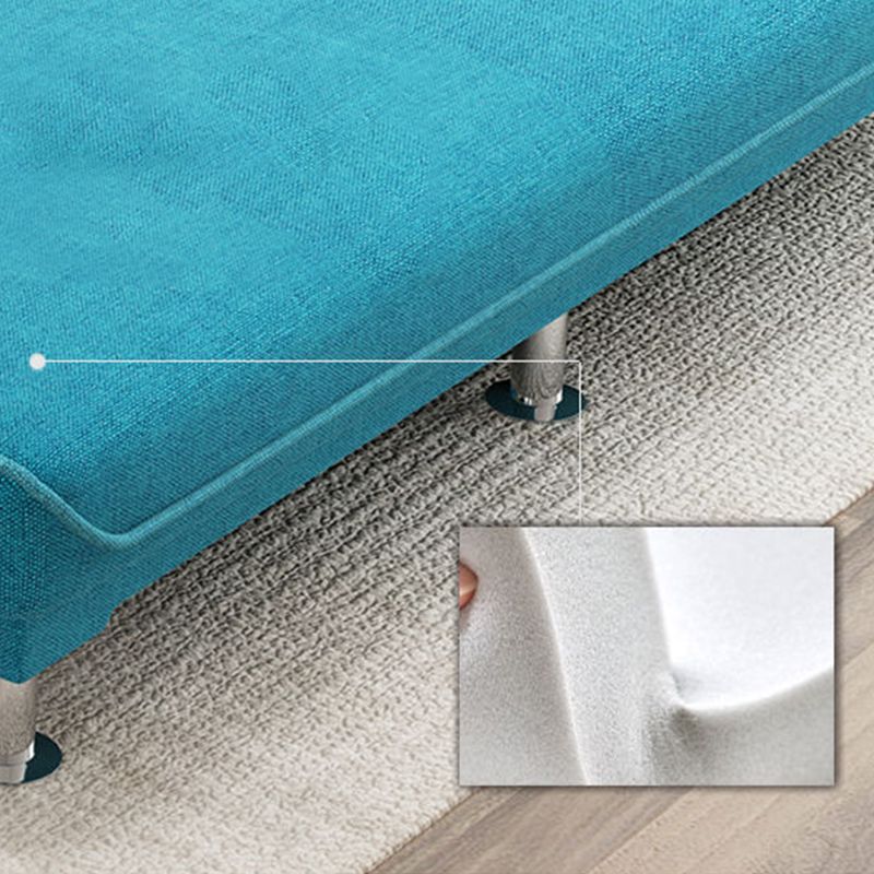 Washable Linen Contemporary Armless Sofa Convertible Sofa for Living Room