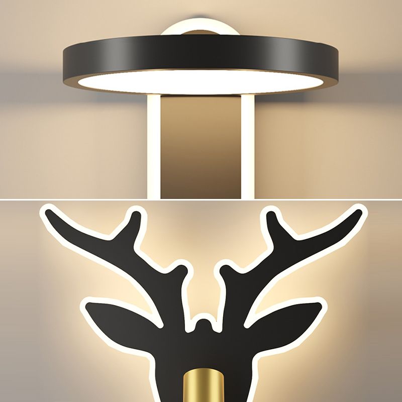 Nordic Metal Wall Light Geometric LED Reading Wall Sconce for Living Room