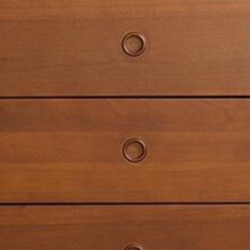 Ultra-Modern Horizontal Double Dresser Solid Wood Storage Chest Dresser for Bedroom