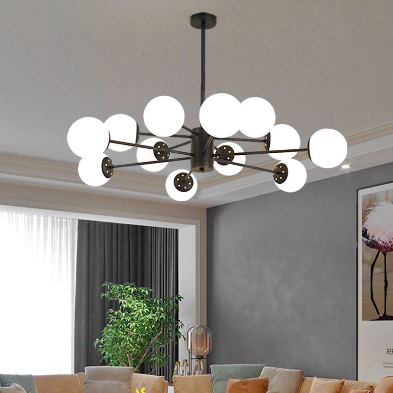Globe Chandelier Lighting Multi-Head Suspension Pendant Lamps for Living Room