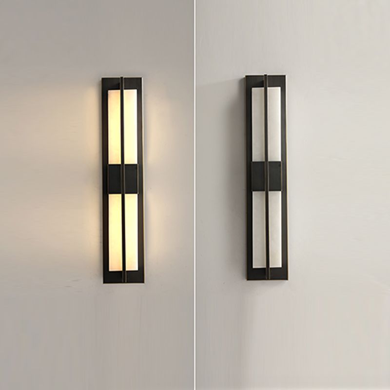 Eigentijdse muurlichtwagentjes met marmeren schaduw voor slaapkamer woonkamer