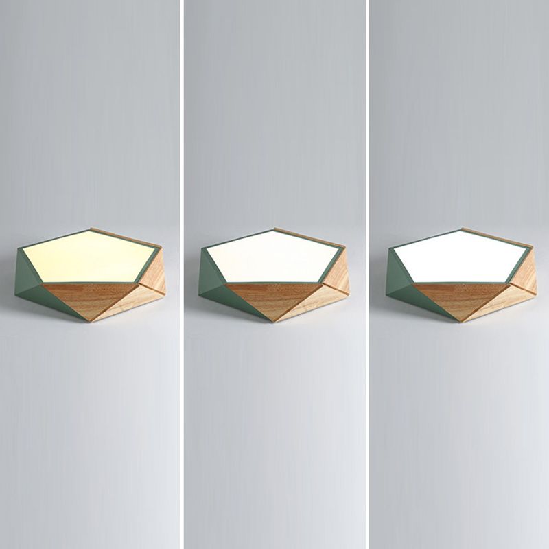 Nordic Style Kleurrijke Macaron Flush Mount Plafond Licht voor Kid's Room