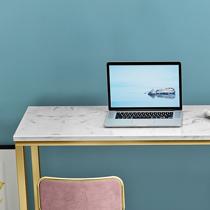 Indoor White Stone Table and Stool Set 1/2/4 Pieces Rectangle Glam Pub Table Set