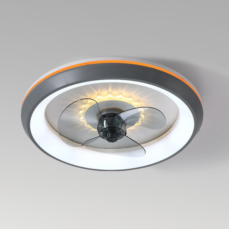 Modern Style Ceiling Fan Lamp Metal 1 Light Ceiling Fan Lighting for Bedroom