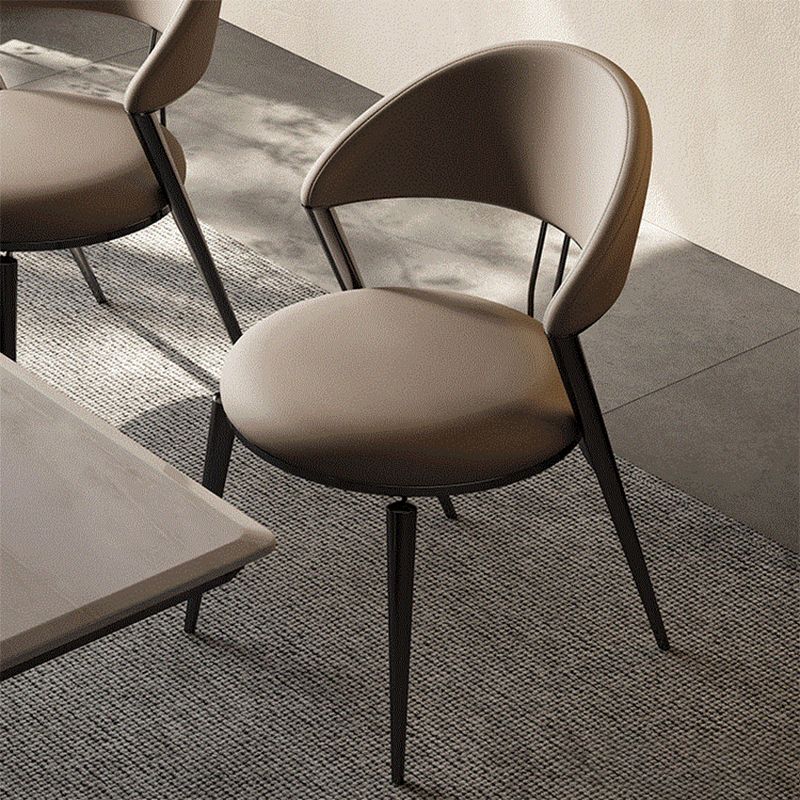 Home Dining Room Side Chair Open Back Dining Upholstered Chair