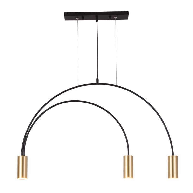 Cylinder Island Lighting Fixtures Contemporary Metal Island Light Fixtures for Kitchen