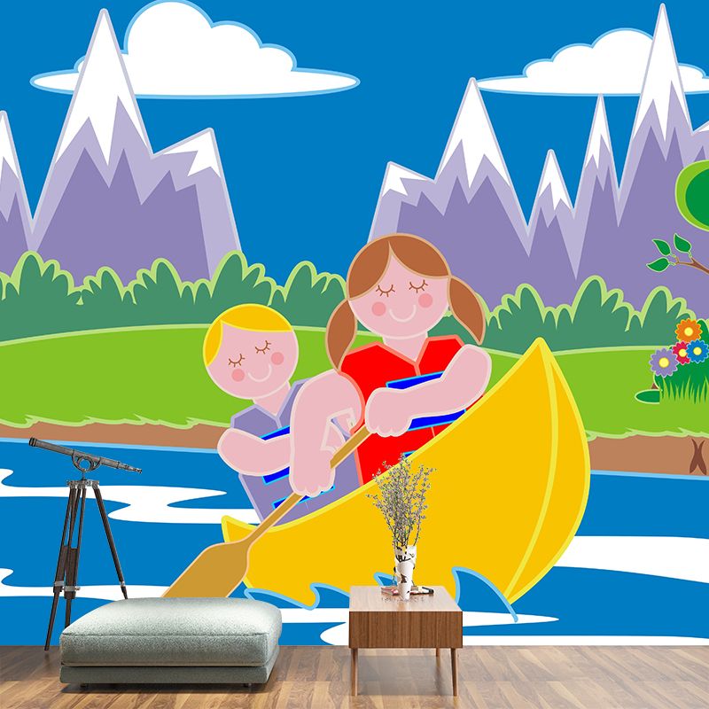 Innocence Cartoon Wall Mural Decal Stain Resistant Children's Room Wall Covering