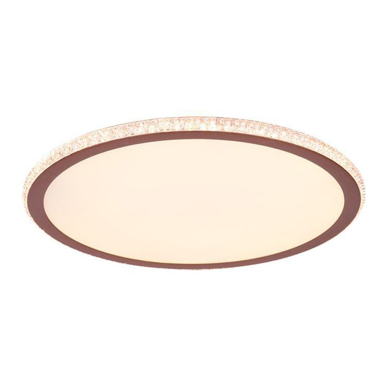Eenvoudige Disk Shaped Flushmount Verlichting Acryl Slaapkamer Oppervlak Gemonteerd LED Plafond Licht