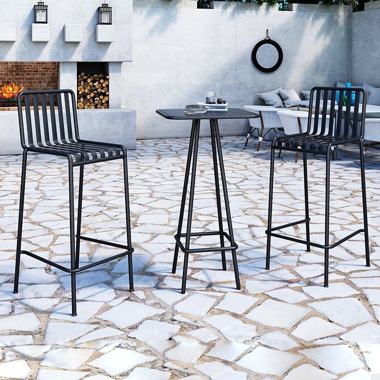 Modern 1/2/3 Piece Bar Table Set Metal Bar Table Set for Outdoor