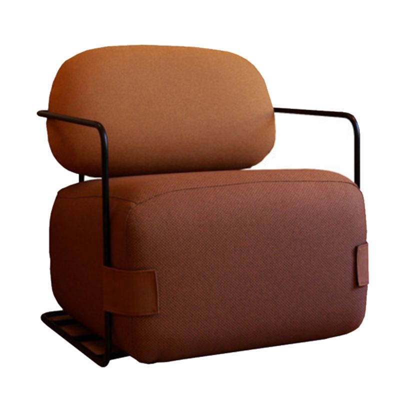 Modern Living Room Cushion Back Arms Included Fabric Arm Chair