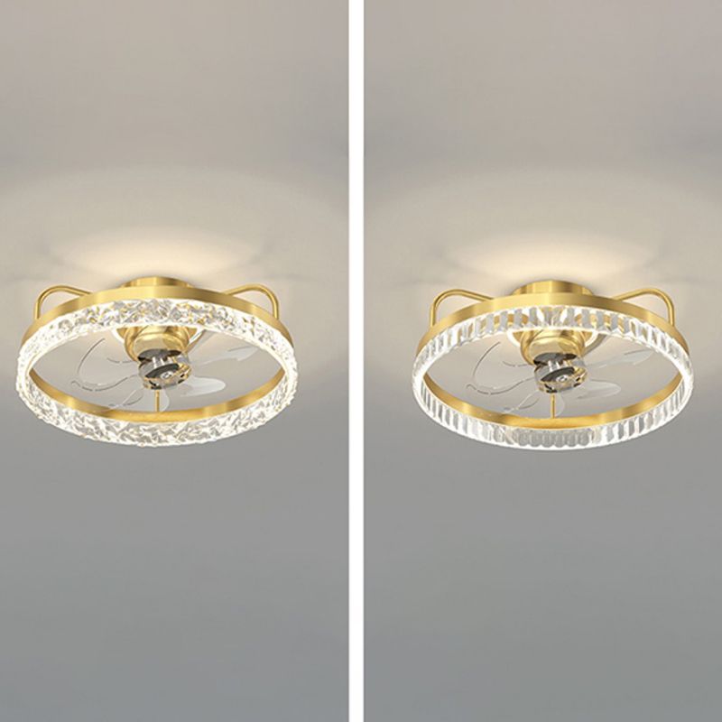 Modern Style Ceiling Fan Lamp Metal Ceiling Fan Lighting for Bedroom