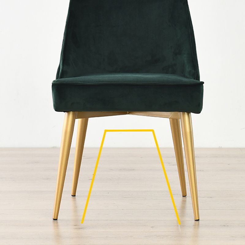 Silla sin brazos de comedor de estilo nórdico, silla lateral de comedor de tela tapizada para uso doméstico