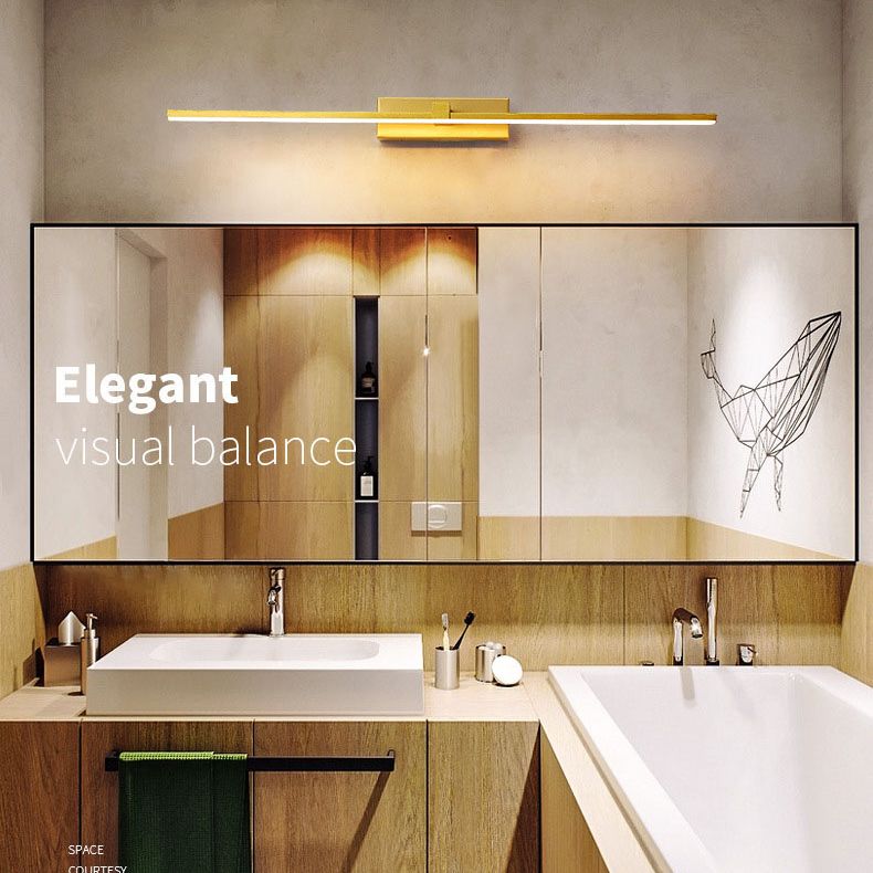 Moderne minimalistische lineare LED -Wandlampenmeldeslampe mit Acrylschatten