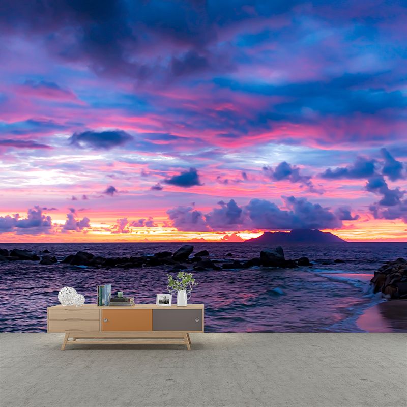 Tropical Beach Shore Vacation Moisture-Resistant Murals, Personalized Size Available