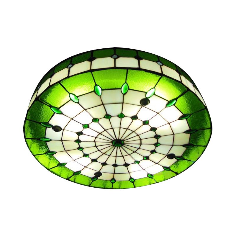 Plafonniers de chambre Tiffany, luminaire encastré à tambour avec décoration de bijoux
