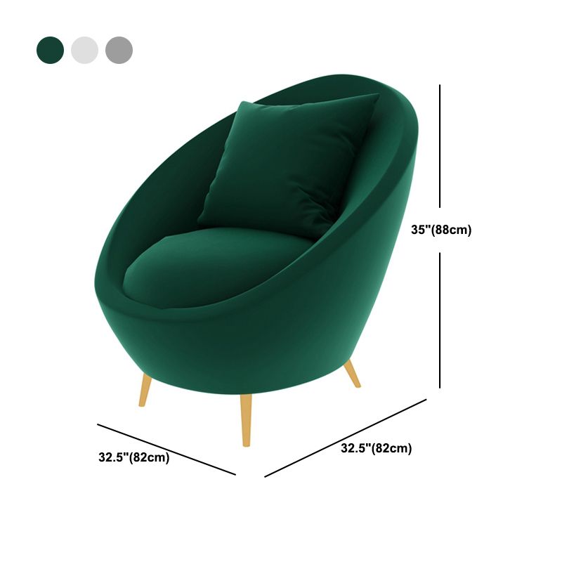 Contemporary Curved Sofa with Slopped Arm and Tight Back for Apartment