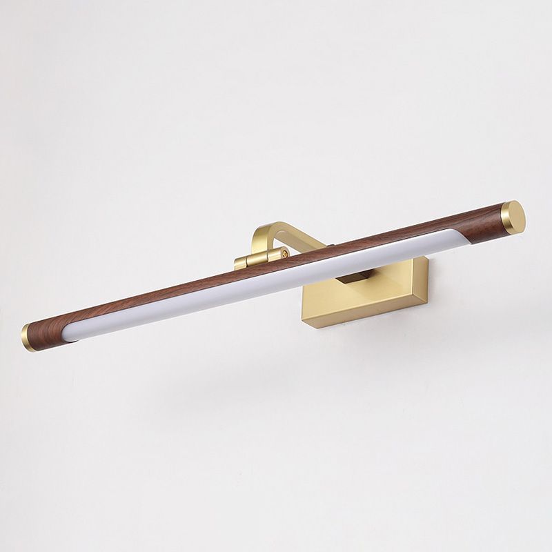 Lineaire ijdelheid verlichtingsarmaturen Moderne minimalistische stijl hout ijdelheid lichten