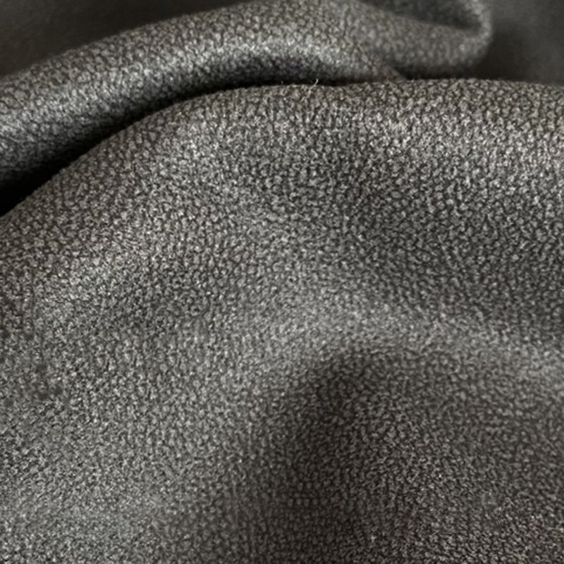 Stain Resistant Stationary Faux Leather Living Room Square Arm Standard Dark Gray Sofa