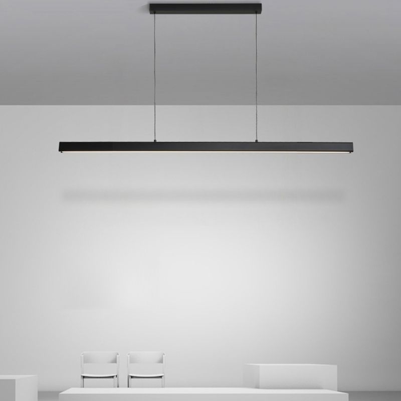 Moderne stijl eenvoudige hangende lamp led rechthoek hanglamp voor eetkamer