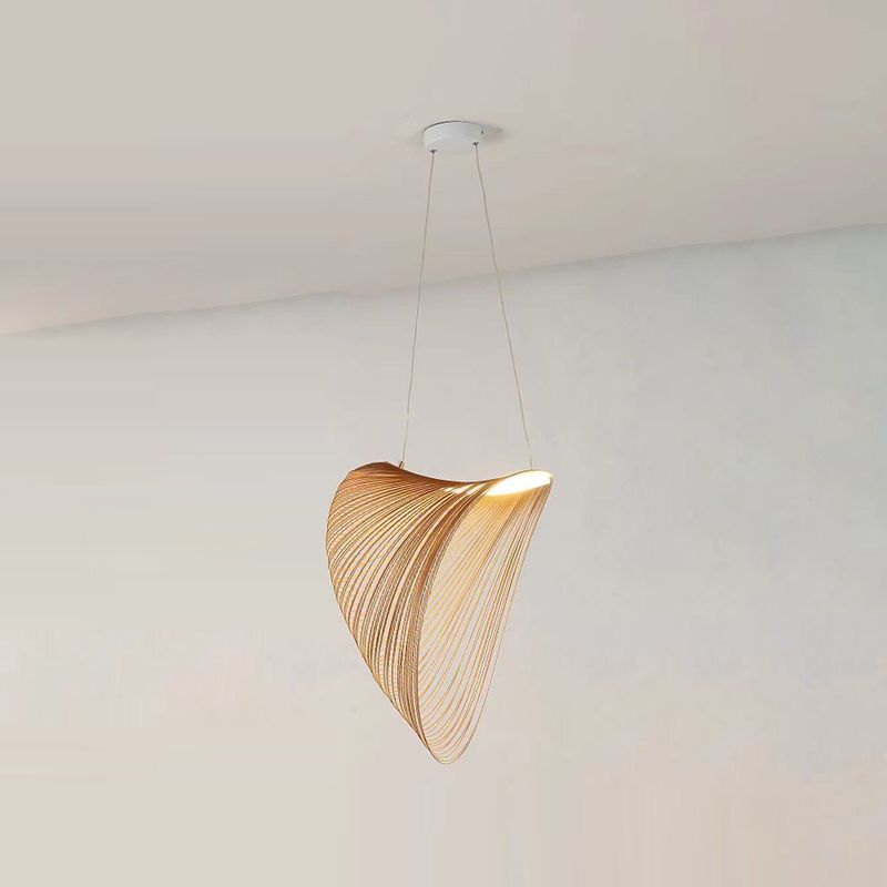 Tornado Pendant Light Fixture Designer Style Wooden Living Room Suspension Lamp
